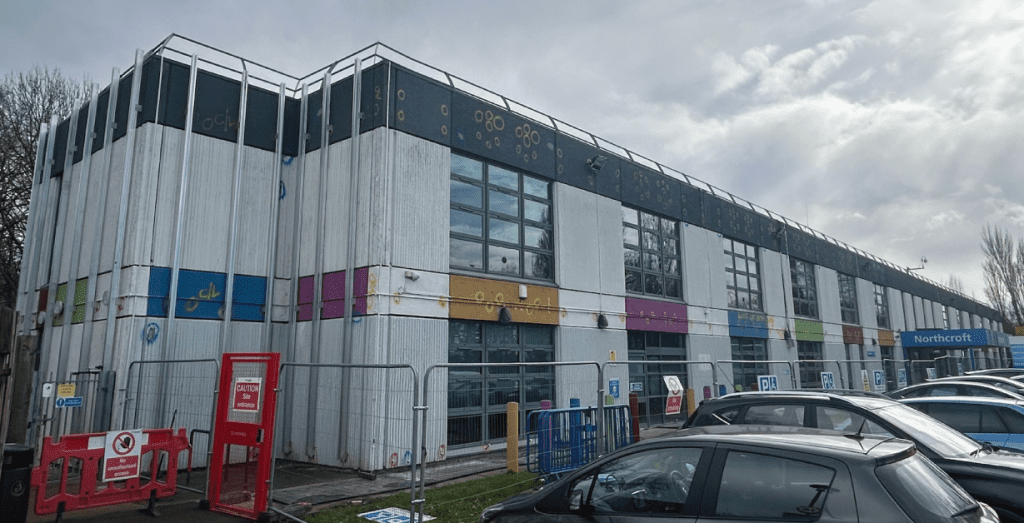 EXTERNAL REFURBISHMENT AND IMPROVEMENTS NOW UNDERWAY AT NORTHCROFT BUILDING, BIRMINGHAM