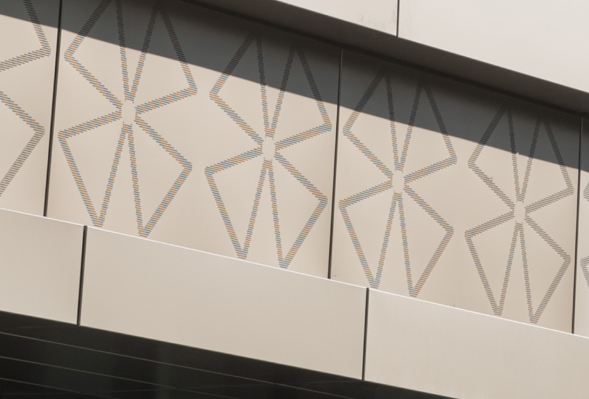 Architectural feature wall facade
